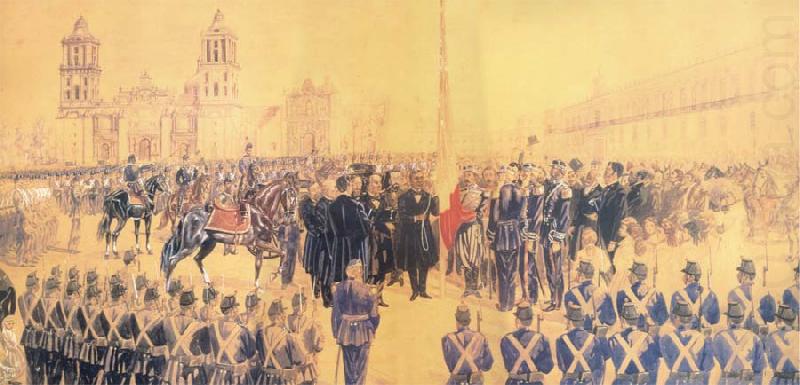 unknow artist The restauracion of the chinacos, with republican coat and liberal uniform